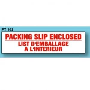"Packing Slip Enclosed" Printed Carton Sealing Tape