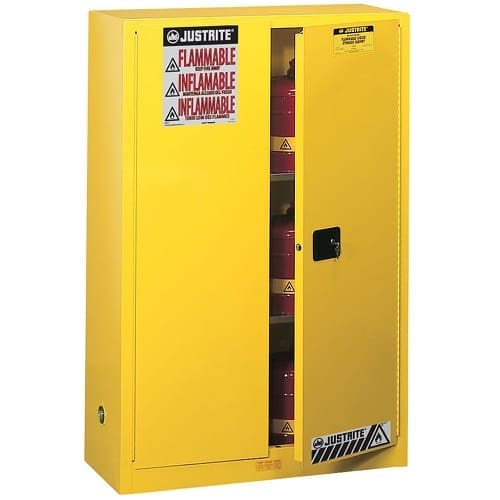 Flammable Storage Cabinet – Manual Doors, 45 Gallon