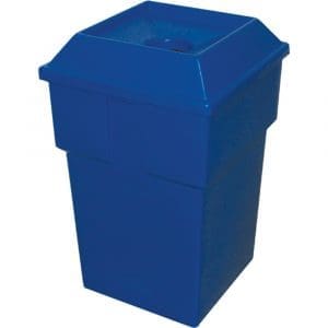 Bullseye™ Recycling Container - Round Hole, 36 Gallon