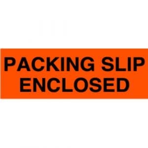 "Packing Slip Enclosed" Label - 2 x 5"
