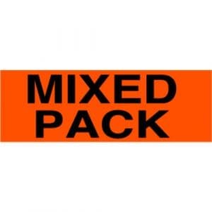 "Mixed Pack" Label - 2 x 5"