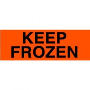 "Keep Frozen" Label - 2 x 5"