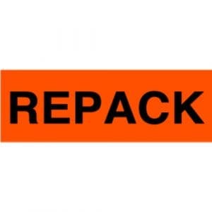 "Repack" Label - 2 x 5"