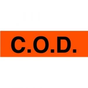 C.O.D Label - 2" x 5"