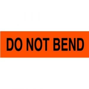 Do Not Bend Label - 2" x 5"