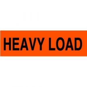 Heavy Load Label - 2" x 5"