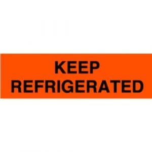 Keep Refrigerated Label