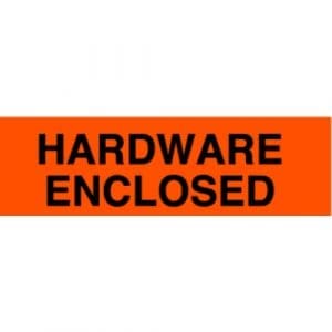 Hardware Enclosed Label - 2" x 5"