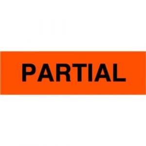 Partial Label - 2" x 5"