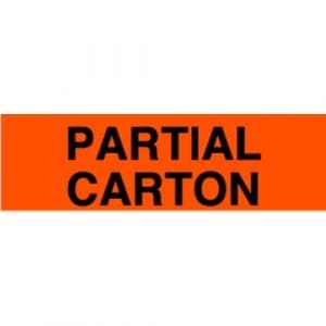 Partial Carton Label