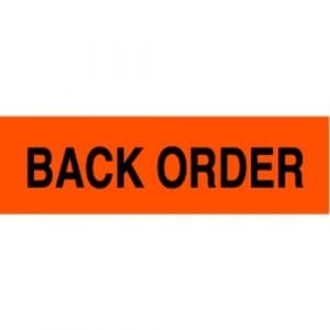 Back Order Label - 2" x 5"