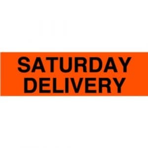 Saturday Delivery Label - 2" x 5"