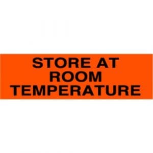 Store at Room Temperature Label