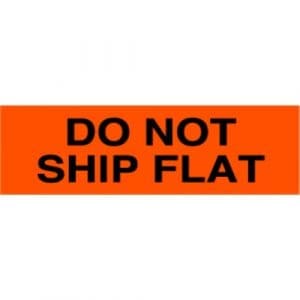 Do Not Ship Flat Label - 2" x 5"