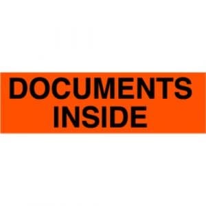Documents Inside Label - 2" x 5"