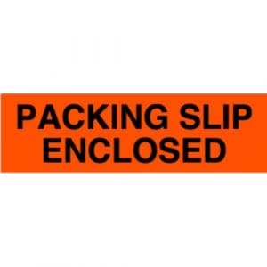 "Packing Slip Enclosed" Label - 2 x 4"