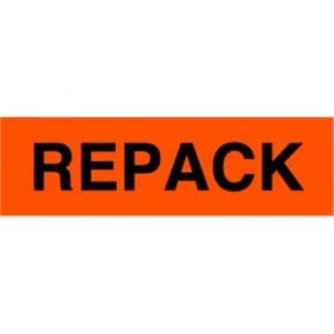 "Repack" Label - 2 x 4"