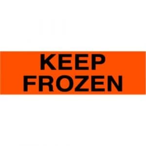 "Keep Frozen" Label - 2 x 4"