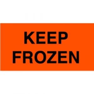 "Keep Frozen" Label - 3 x 5"