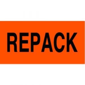 "Repack" Label - 3 x 5"