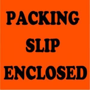 "Packing Slip Enclosed" Label - 3 x 3"