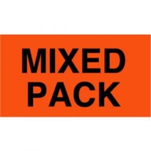 "Mixed Pack" Label - 4 x 6"