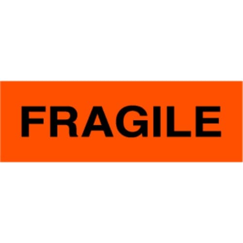 "Fragile" Label - 1 x 3"
