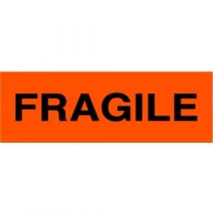 "Fragile" Label - 1-1/2 x 1/2"