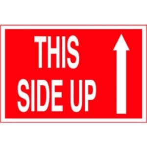 "This Side Up" Label - 4" x 6"