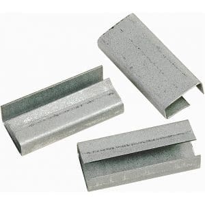 Plastic Strapping Metal Seals - Open, 1/2"