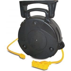 Triple Outlet Industrial Cord Reel - 40'
