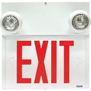 Beghelli Stella Combination LED Exit Sign - Hardwired, Steel