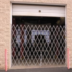Galvanized Folding Security Gate - Fixed Single Folding - 4-5' x 6' High