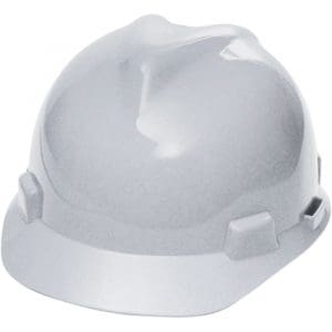 MSA V-Gard® 10057441 Protective Cap with 1-Touch™ Suspension - White