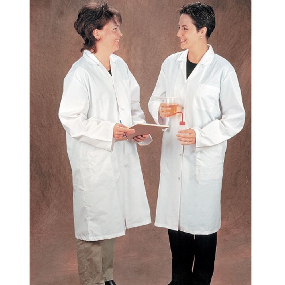 Lab Coat with Sleeves and Front Button