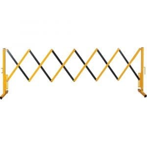 Expandable Barriers 37" H x 11' L - Black/Yellow