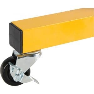 Caster Set for Expandable Barriers - Black/Yellow