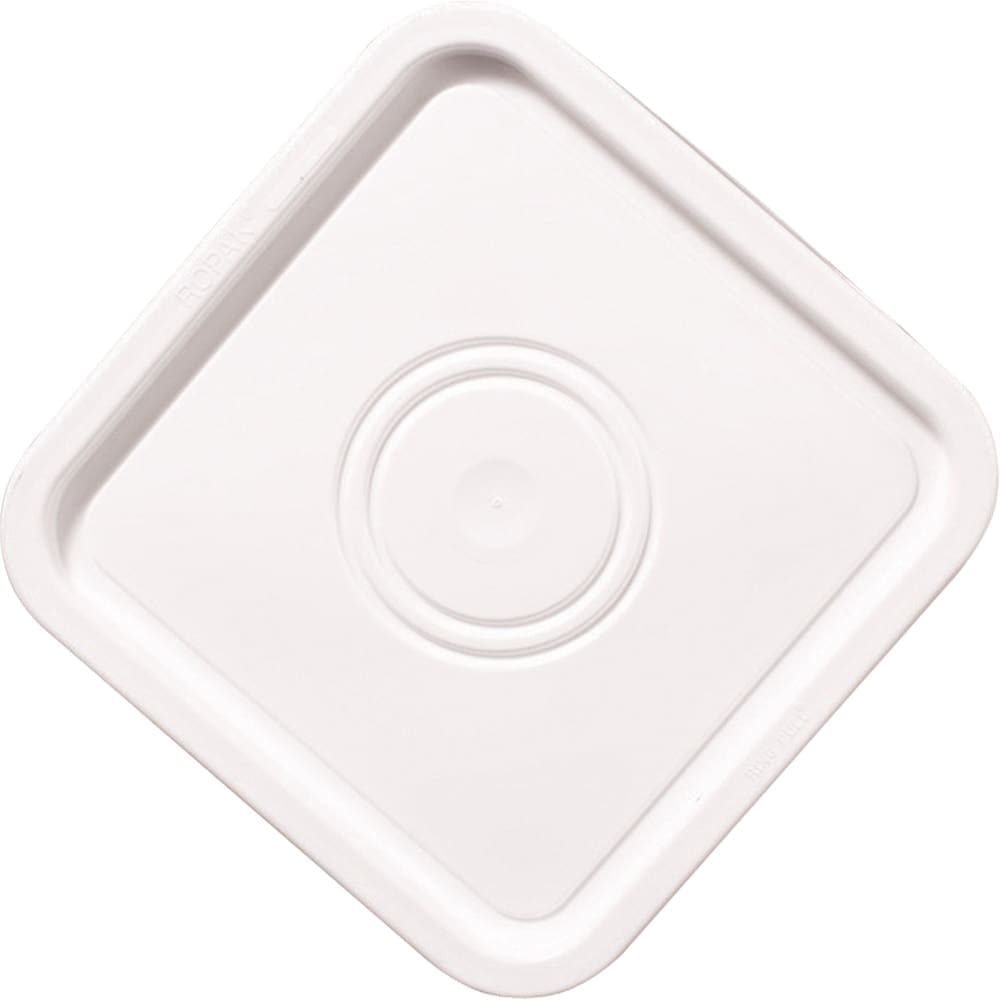 Plastic Lid - Square - Fits 8, 15 & 16L Pails, White