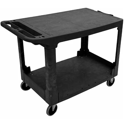 Globe™ 5901 Heavy-Duty Flat Shelf Utility Cart - 2-Shelf, Large