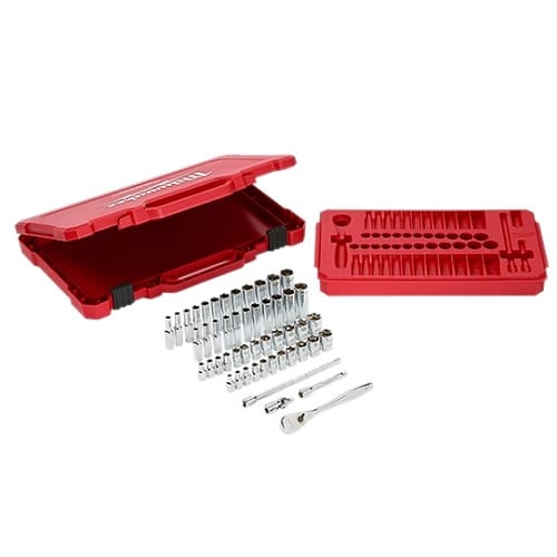 Milwaukee® 48-22-9004 50-Piece Ratchet Set – SAE-Metric