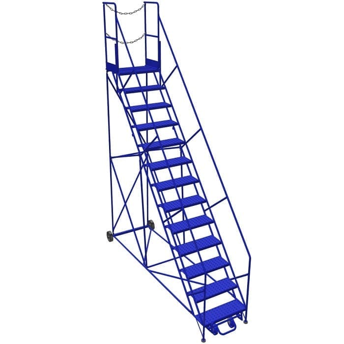 13-Step Front Walk Through Rolling Work Platform – 28 x 19″